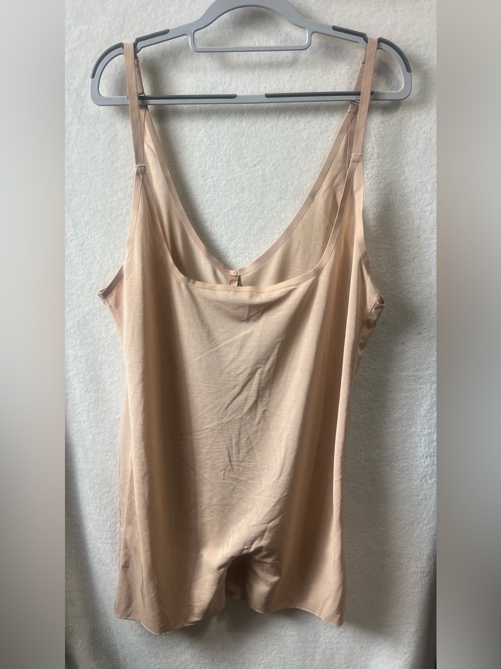 Skims Nude Beige V-Neck Slip romper